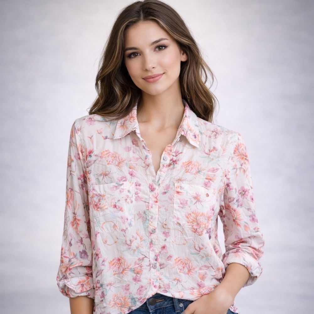 Nu Vintage- Floral Print Women's Top